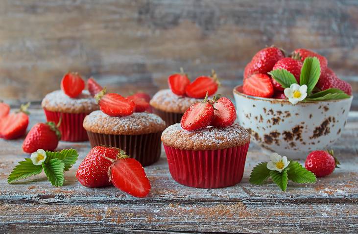 muffin fragole e ricotta