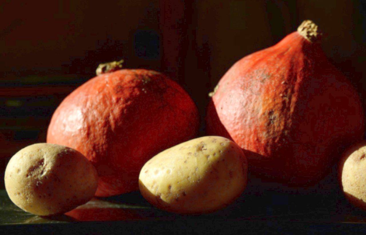 Zucca e patate al forno