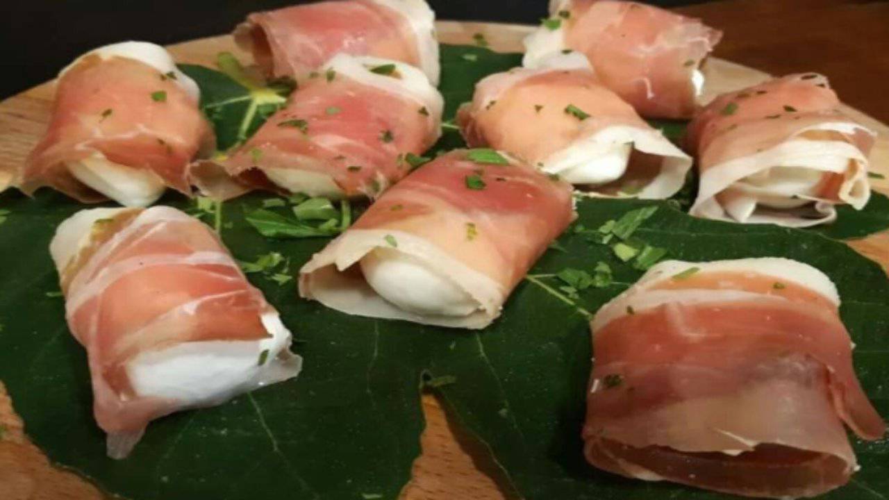 involtini prosciutto per antipasto