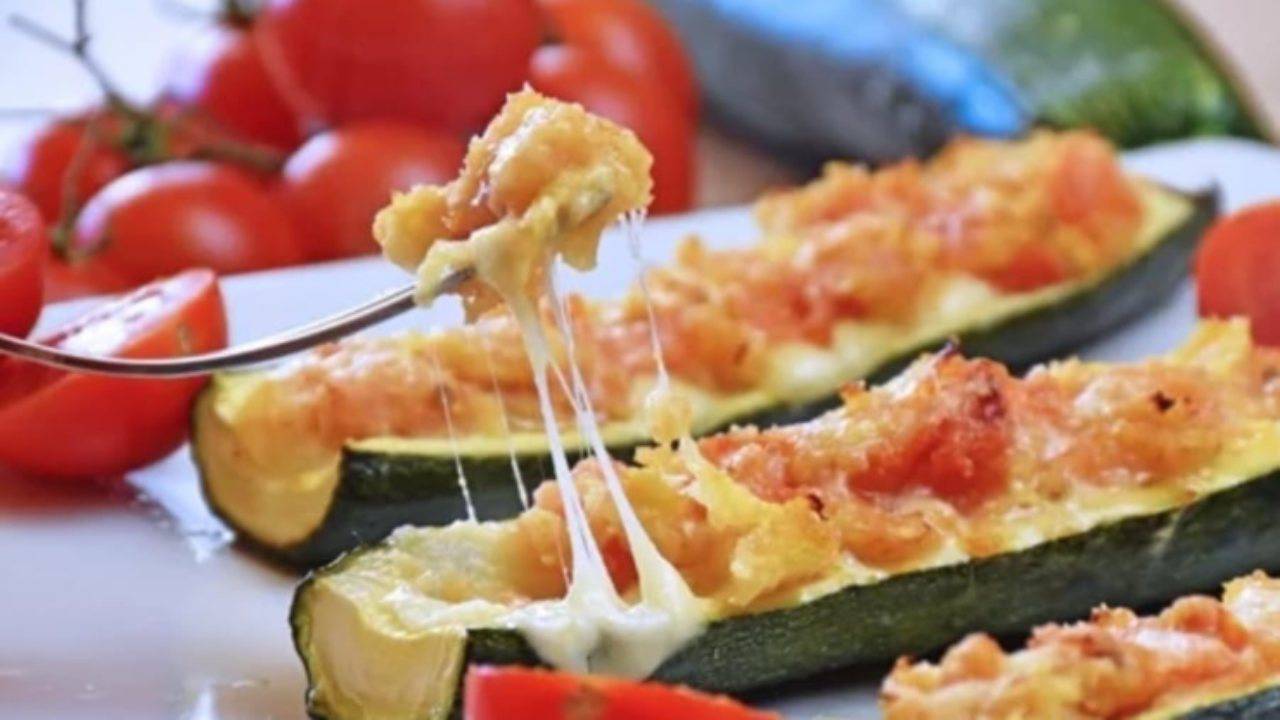 zucchine filanti alla caprese