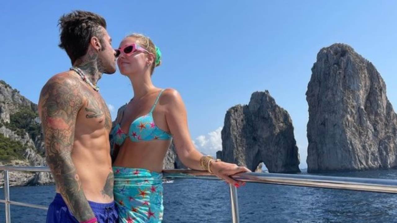 Fedez e Chiara Ferragni a Capri