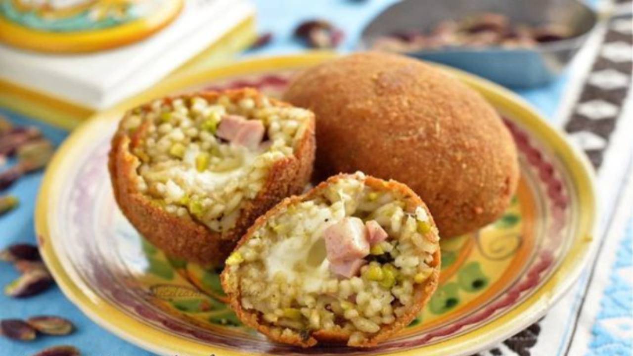 arancini pistacchio mortadella ricetta facile gustosa