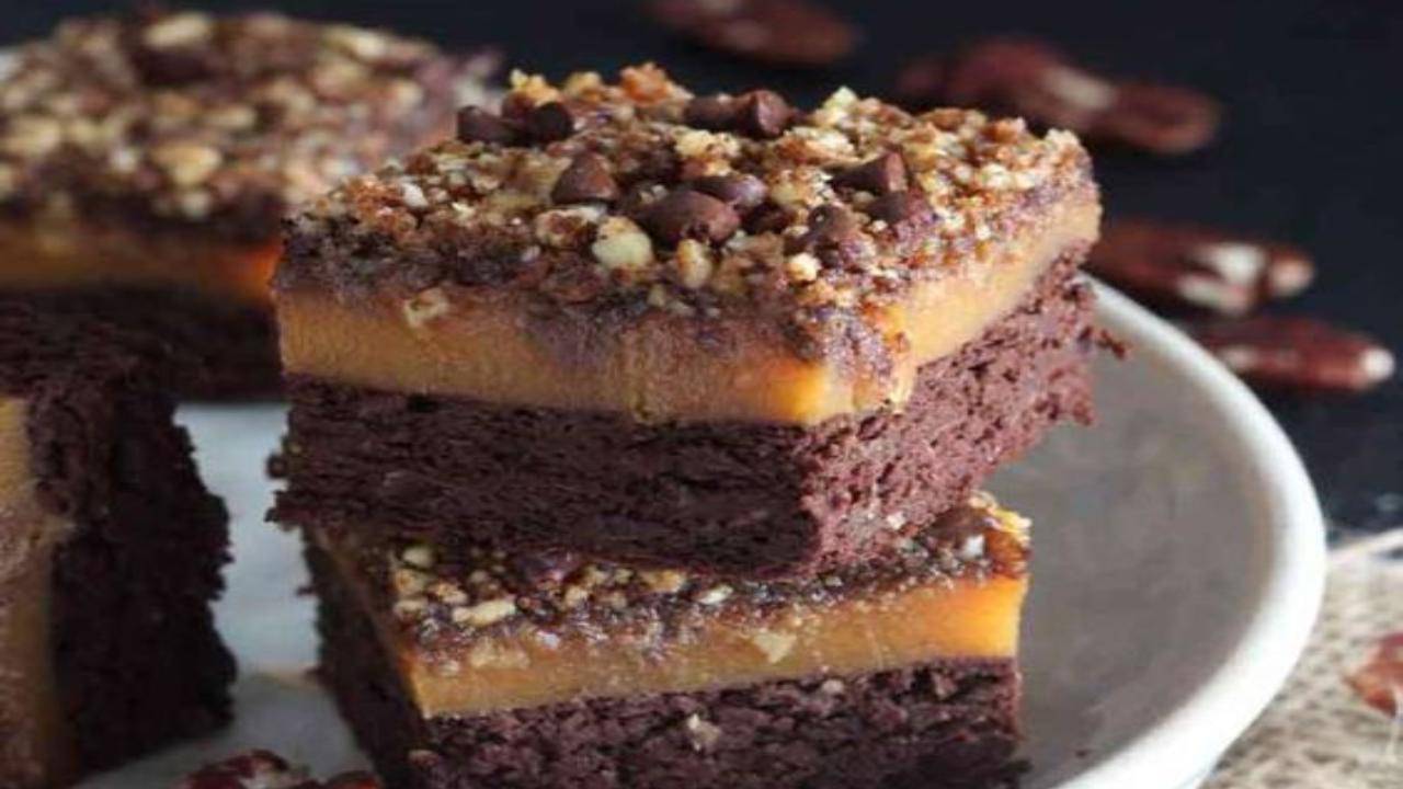 Brownie marmorizzato alla zucca ricetta senza glutine