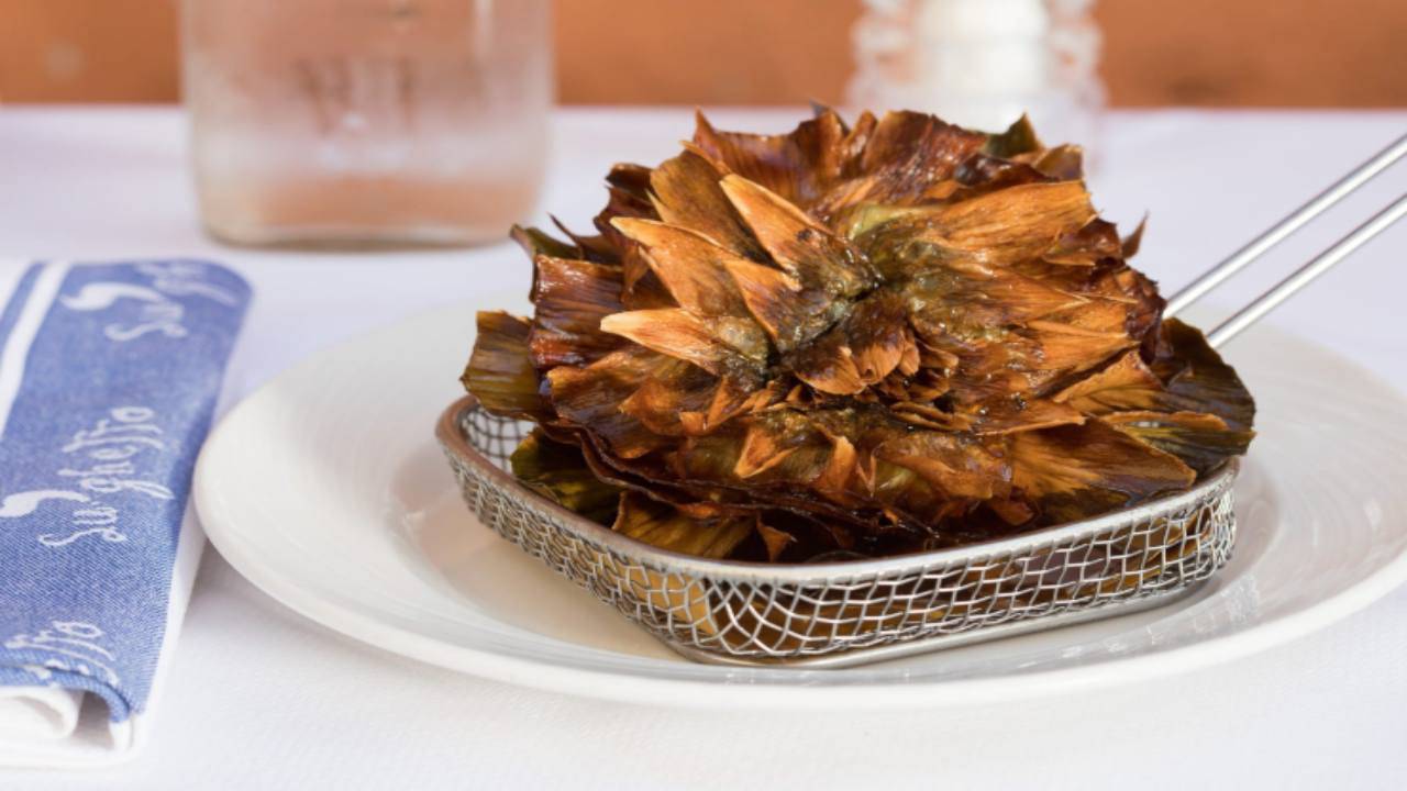 carciofi croccanti fonduta pecorino ricetta chef Federico Fusca