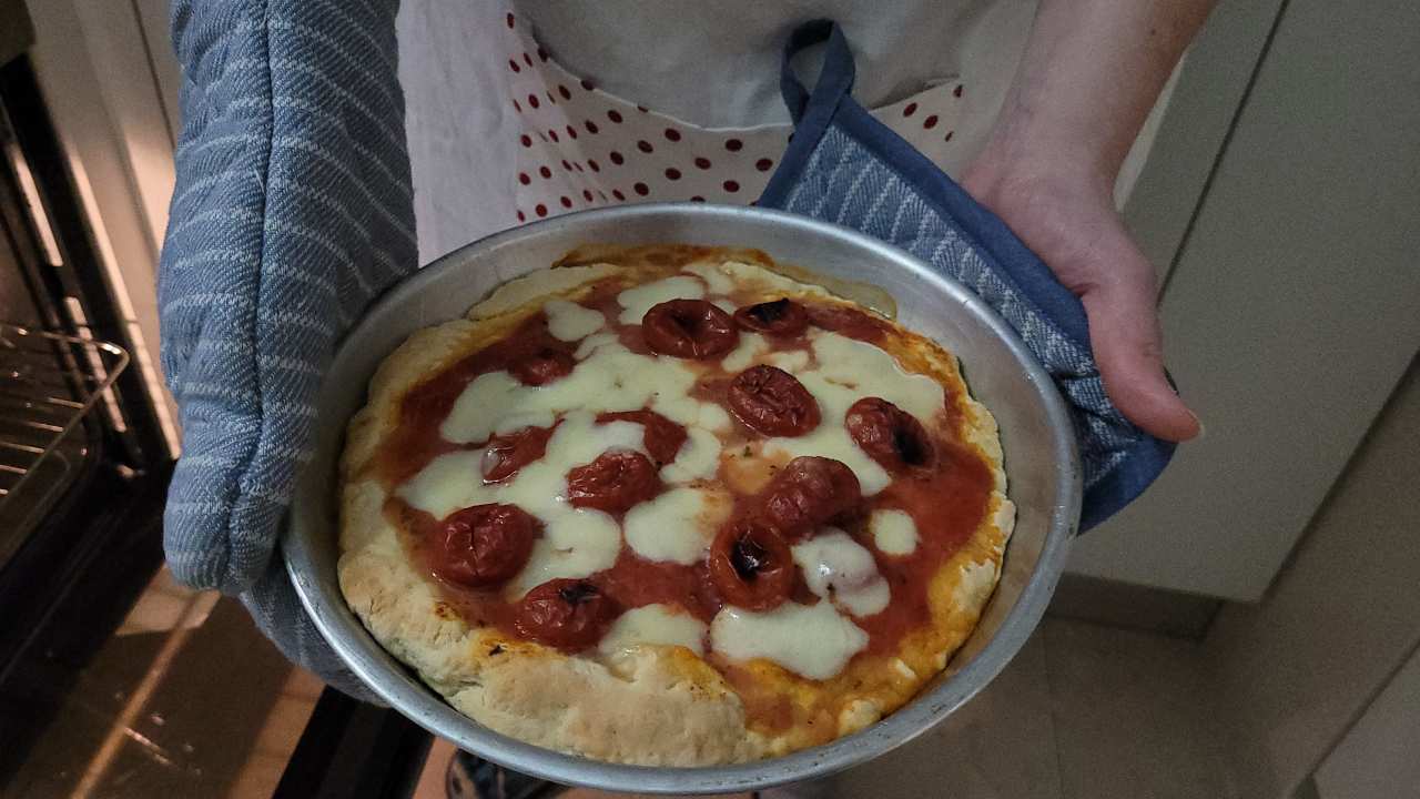 Margherita veloce senza lievitazione