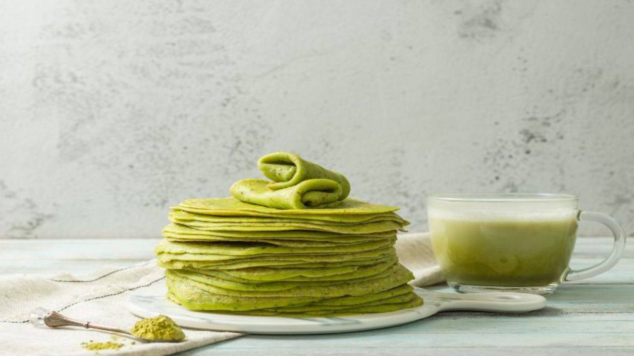 pancakes tè matcha ricetta