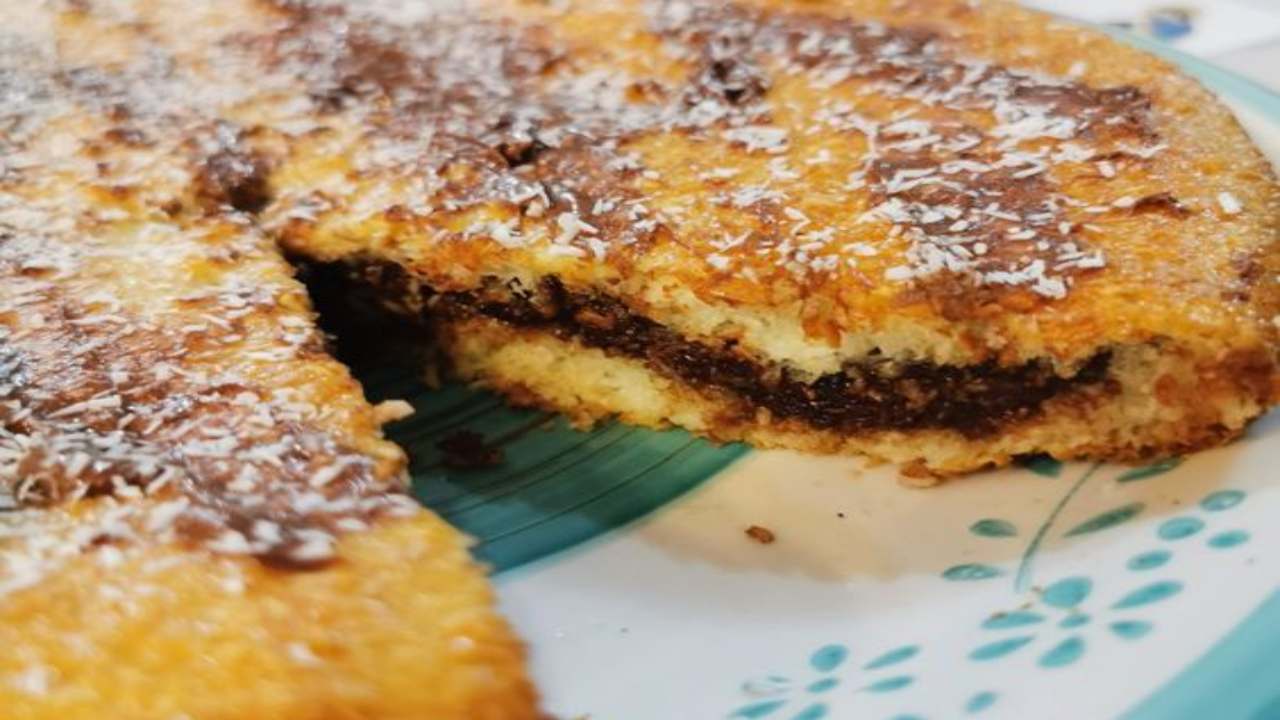 torta cocco e nutella dolce veloce