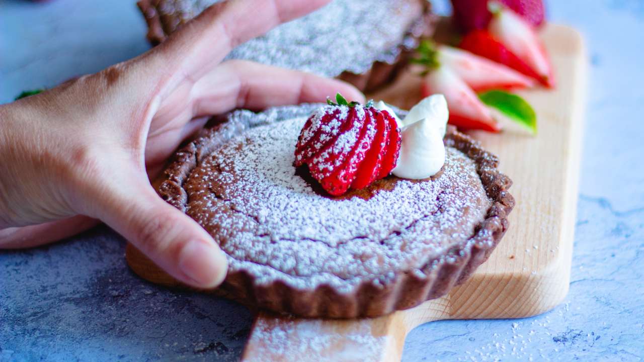 Crostata cioccolato e fragole