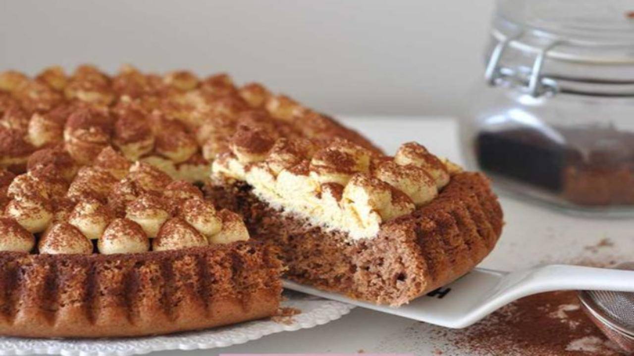 Crostata semifreddo al tiramisù