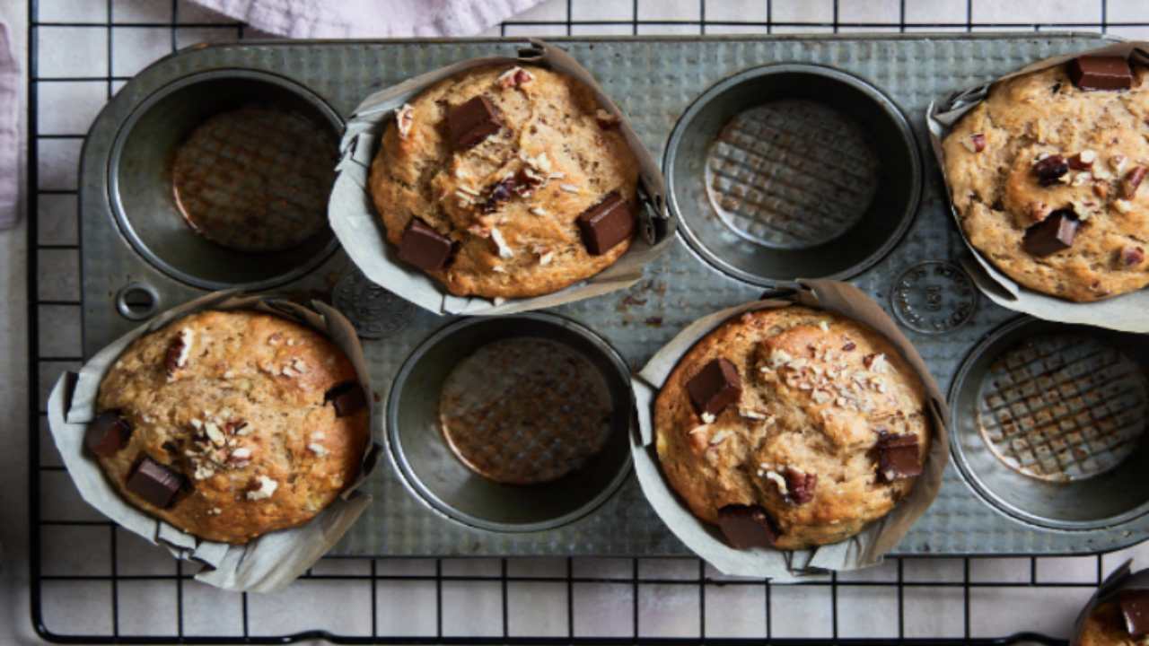 muffin noci cioccolato ricetta