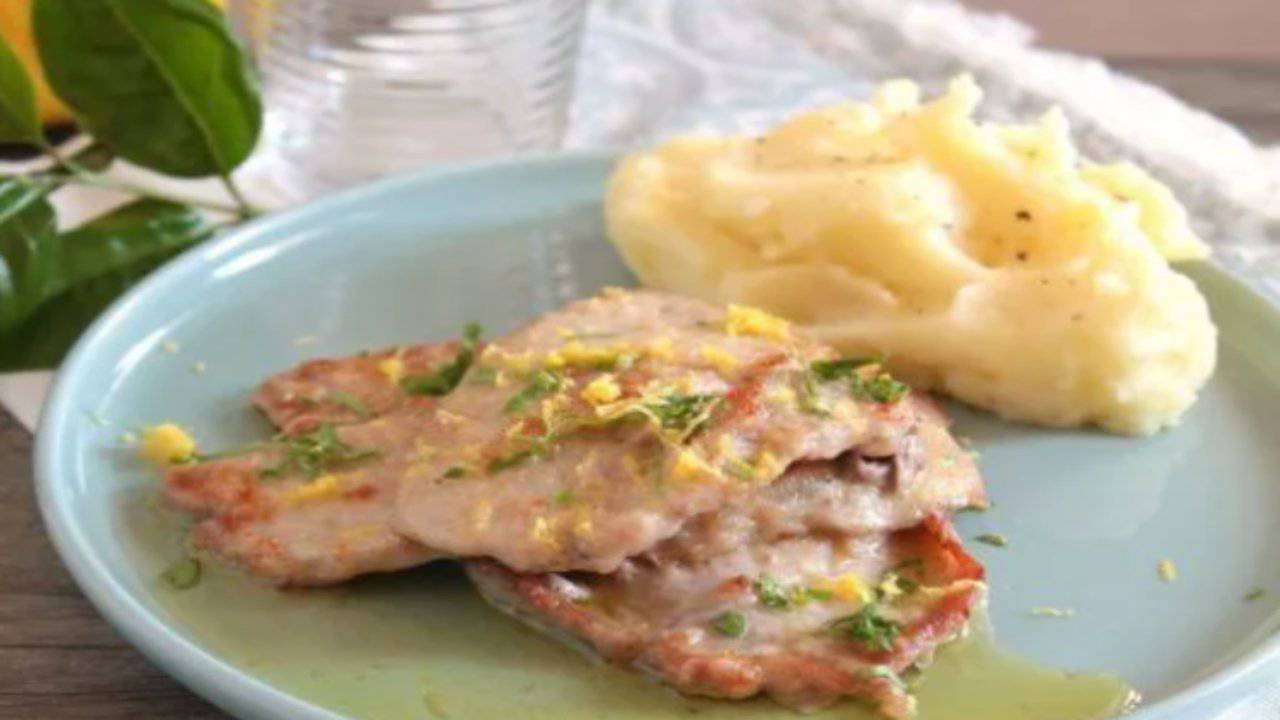 scaloppine limone purè ricetta