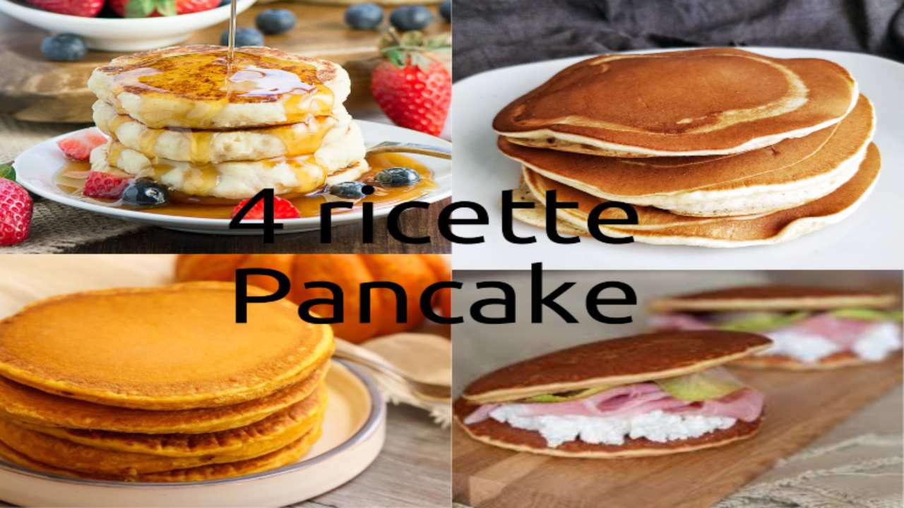 4 ricette pancake