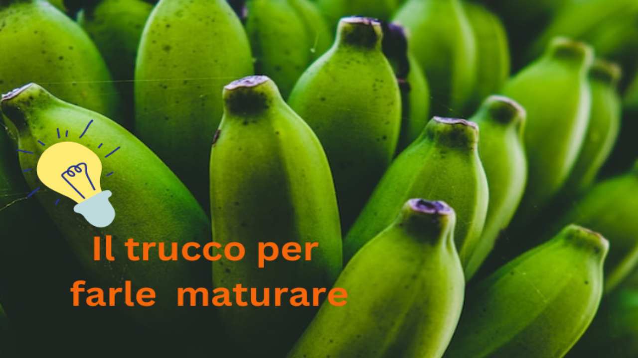 banane verdi trucco per farle maturare