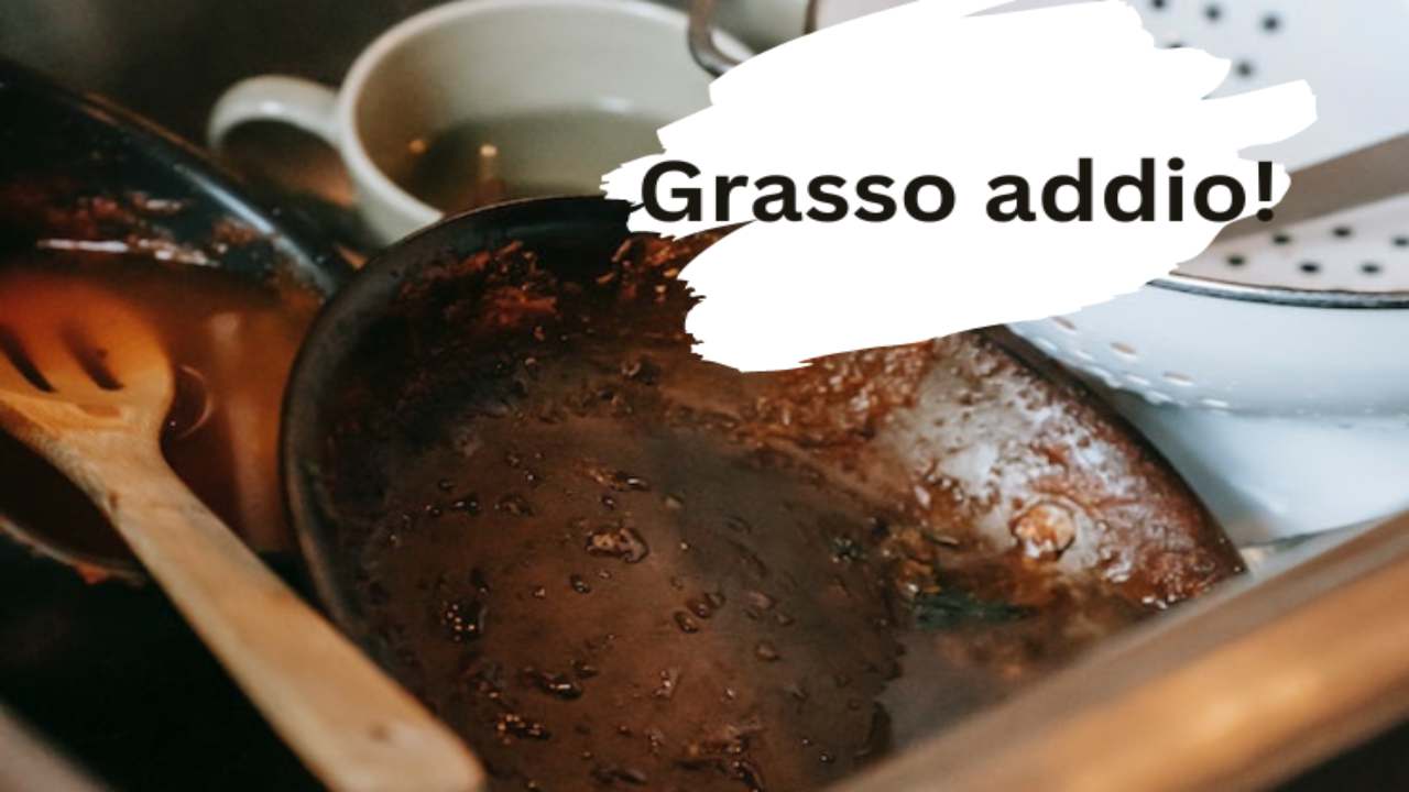 eliminare grasso padelle