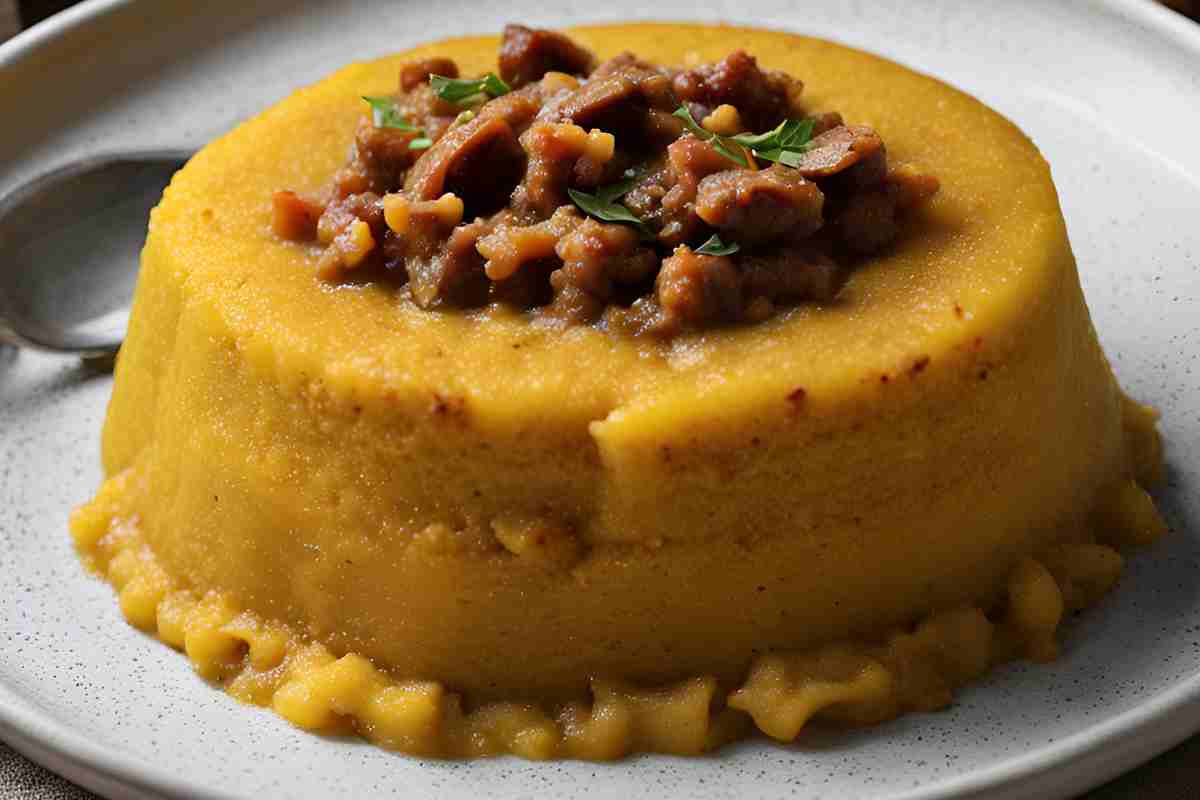 polenta di castagne al ragù